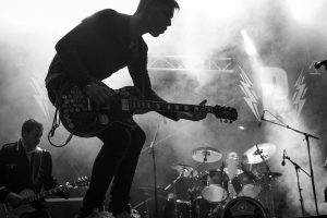 man performing on stage